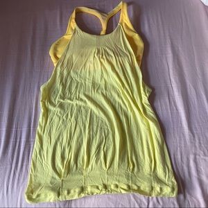 Yellow Lululemon Bra Tank Top Shirt